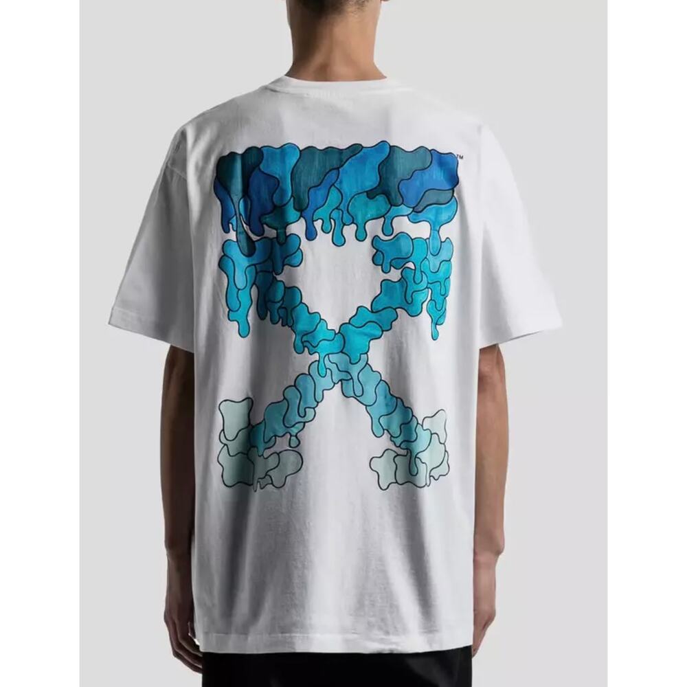 Off White Blue Marker Arrows T-Shirt *NEW*SIZE L